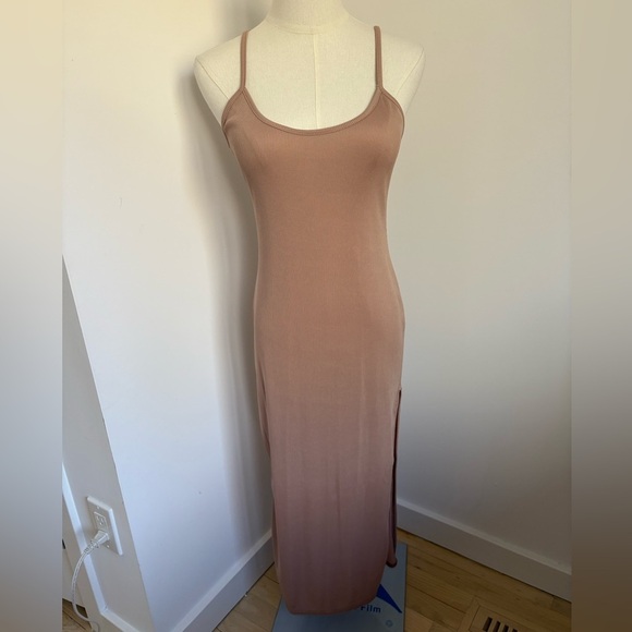 Nasty Gal Dresses & Skirts - Nasty Gal Tan Maxi Dress
